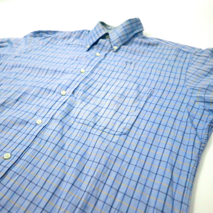 TOMMY HILFIGER ボタンダウンシャツ L ブルー チェック ビッグサイズ | Vintage.City 古着屋、古着コーデ情報を発信