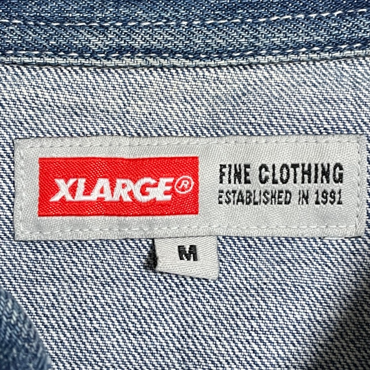 XLARGE】日本製 デニムシャツ デニムジャケット タックボタン ネオバ ...