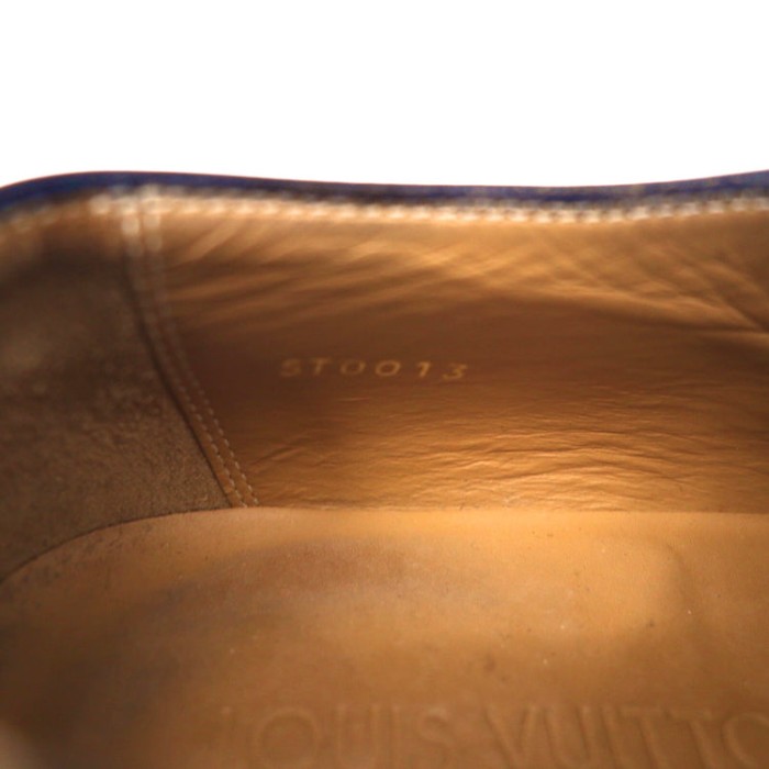 LOUIS VUITTON Uチップドレスシューズ 25cm ブラック レザー ST0013 キルティング イタリア製 | Vintage.City 古着屋、古着コーデ情報を発信