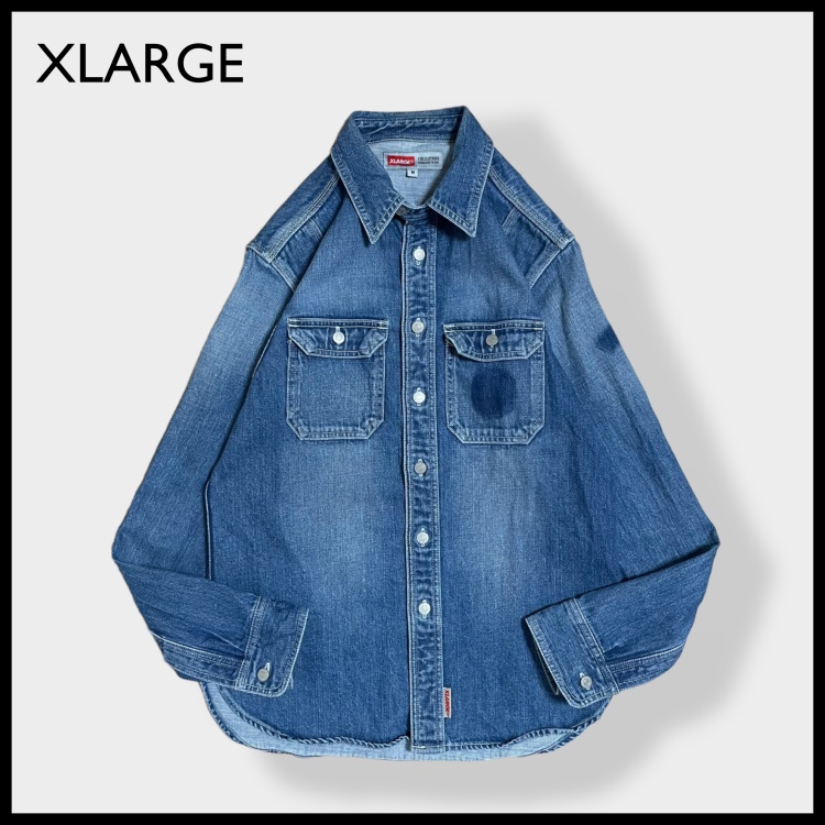 XLARGE】日本製 デニムシャツ デニムジャケット タックボタン ネオバ ...