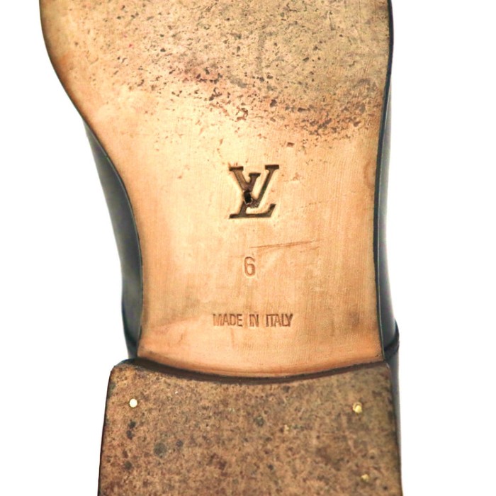 LOUIS VUITTON Uチップドレスシューズ 25cm ブラック レザー ST0013 キルティング イタリア製 | Vintage.City 古着屋、古着コーデ情報を発信