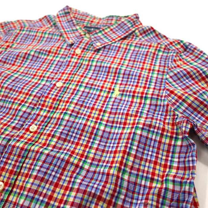 Ralph Lauren ボタンダウンシャツ L レッド スモールポニー 刺繍 チェック | Vintage.City 古着屋、古着コーデ情報を発信