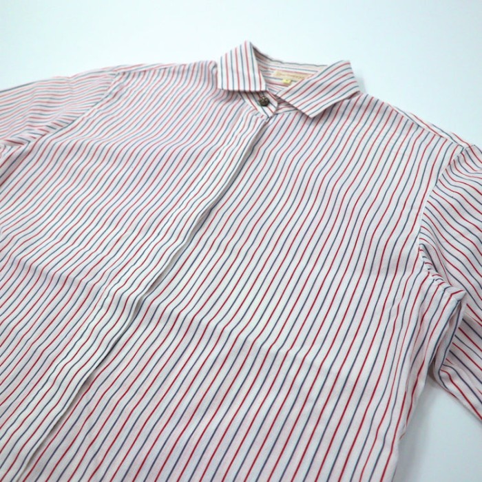 Burberrys 長袖ストライプシャツ 7 ホワイト コットン | Vintage.City 빈티지숍, 빈티지 코디 정보