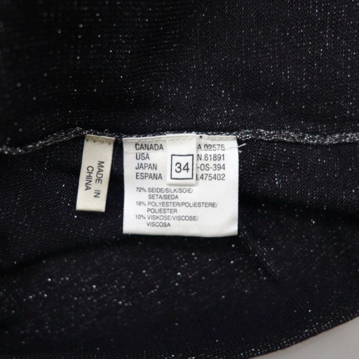 Laurel レイヤードトップス 34 ブラック グリッター | Vintage.City 古着屋、古着コーデ情報を発信