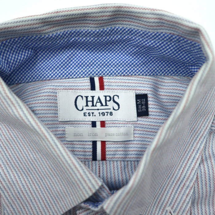 CHAPS ボタンダウンシャツ M ブルー ストライプ | Vintage.City 빈티지숍, 빈티지 코디 정보
