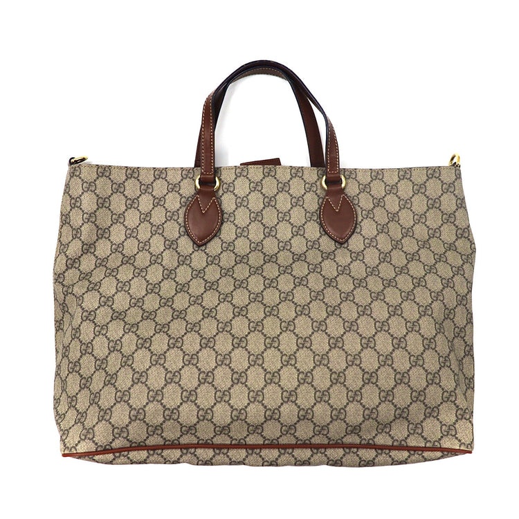 GUCCI 2WAYトートバッグ GGスプリーム ベージュ 453705 ショルダー ...