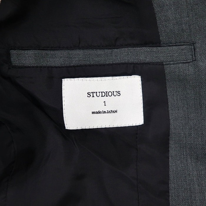 STUDIOUS 2Bテーラードジャケット S グレー 日本製 | Vintage.City 古着屋、古着コーデ情報を発信