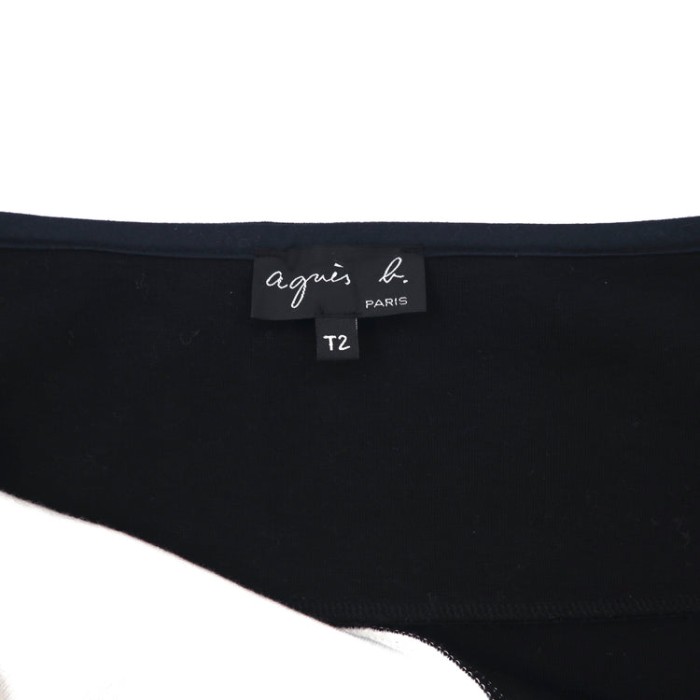 agnes b. PARIS スカート T2 ブラック I260J617 ロゴプレートバックル | Vintage.City 古着屋、古着コーデ情報を発信