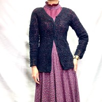 Black crochet hand knit cardigan | Vintage.City Vintage Shops, Vintage Fashion Trends