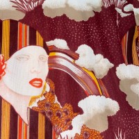 70s SEARS art face polyester shirt | Vintage.City Vintage Shops, Vintage Fashion Trends