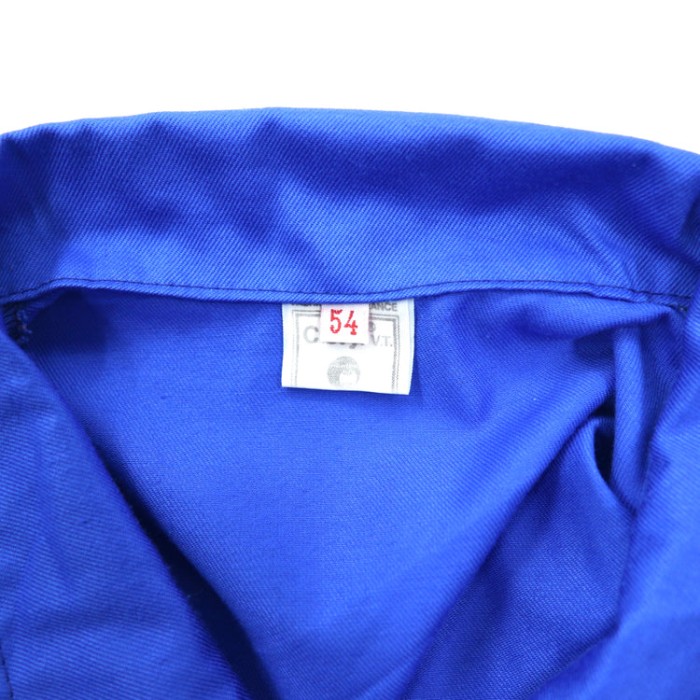 フランス製 ユーロワーク Clevyl V.T. フレンチワークジャケット カバーオール 54 ブルー コットン | Vintage.City 古着屋、古着コーデ情報を発信