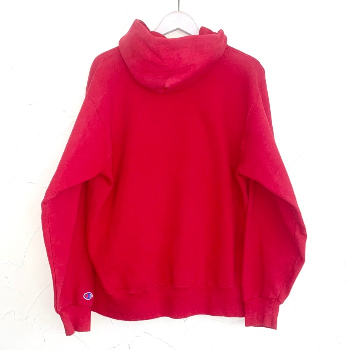 90s USA champion red hooded sweat | Vintage.City 古着屋、古着コーデ情報を発信
