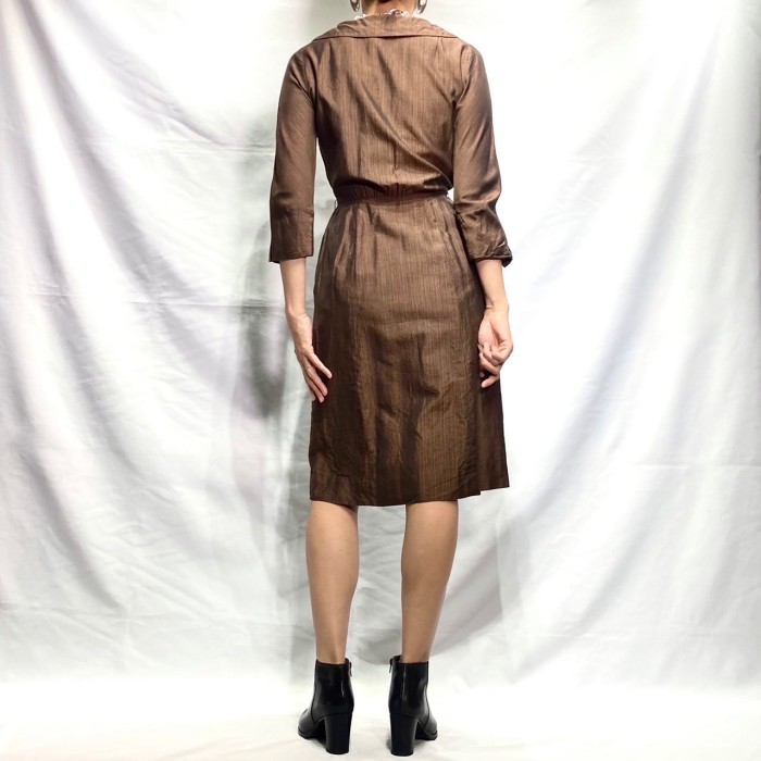 50s vintage copper brown McMullen dress | Vintage.City Vintage Shops, Vintage Fashion Trends