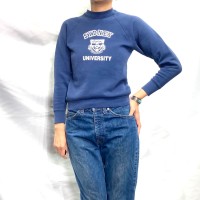 80s Made in USA navy college print sweat | Vintage.City 古着屋、古着コーデ情報を発信