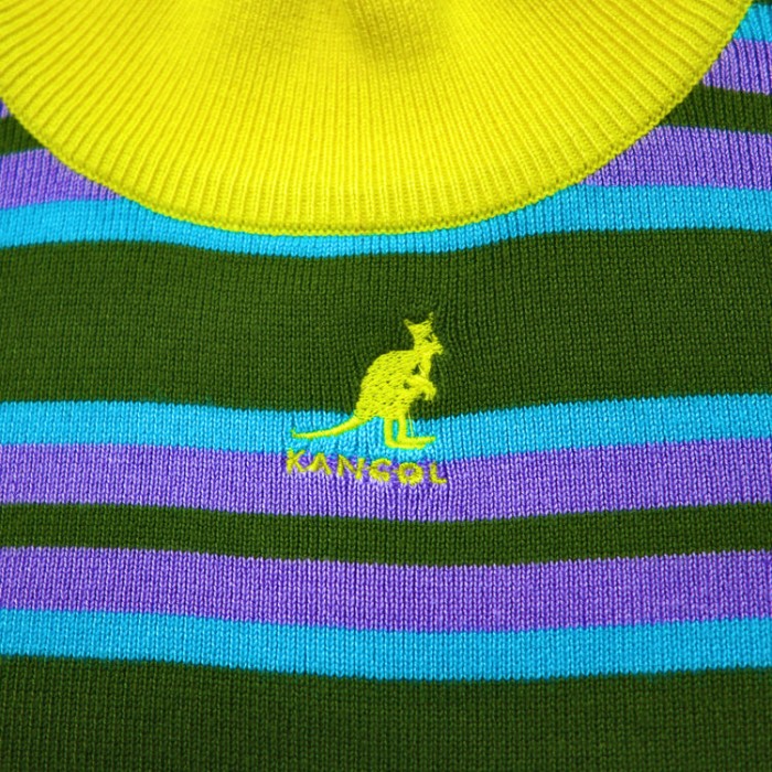 jouetie × KANGOL ハイネックニット セーター M ブルー ボーダー 081912601901-01 | Vintage.City 빈티지숍, 빈티지 코디 정보