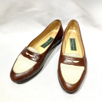 ITALY COLE HAAN leather × fabric loafer | Vintage.City ヴィンテージ 古着