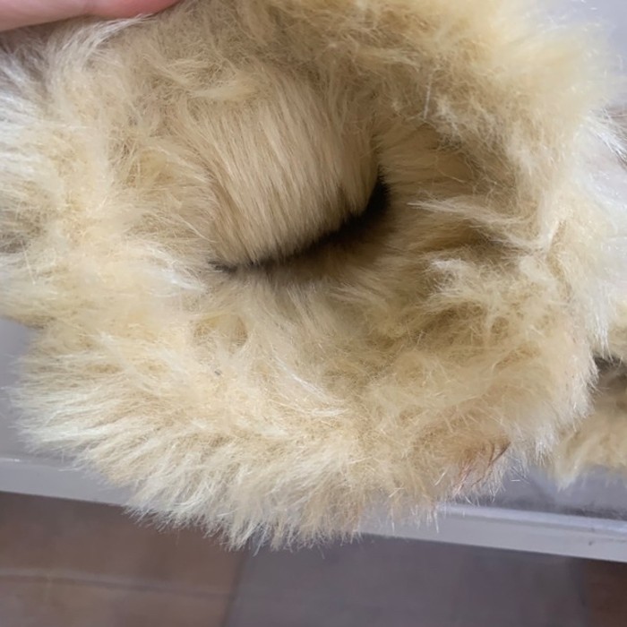 Beige fake mouton glove | Vintage.City 古着屋、古着コーデ情報を発信