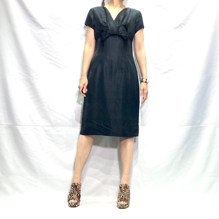 40s vintage black dress | Vintage.City 古着屋、古着コーデ情報を発信