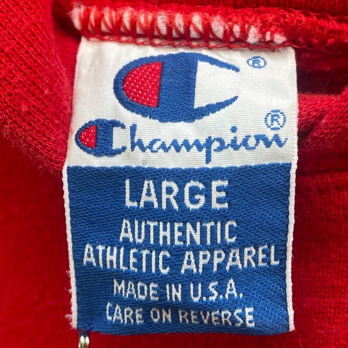 90s USA champion red hooded sweat | Vintage.City 빈티지숍, 빈티지 코디 정보
