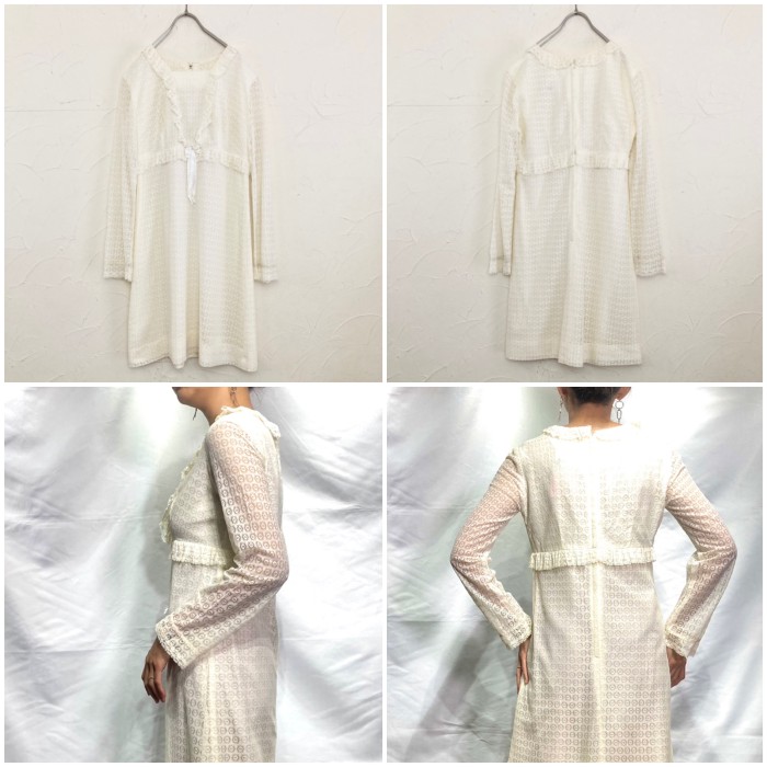 60s Sears ivory white lace onepiece | Vintage.City Vintage Shops, Vintage Fashion Trends