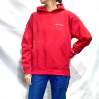 90s USA champion red hooded sweat | Vintage.City 빈티지숍, 빈티지 코디 정보