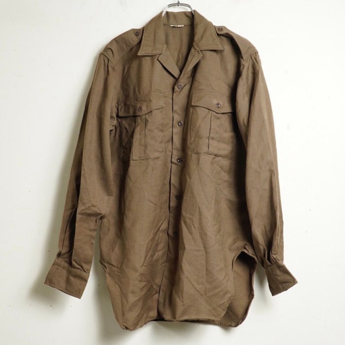 1950～60’s French Military Wool Shirt | Vintage.City 古着屋、古着コーデ情報を発信