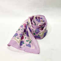 Light purple floral scarf | Vintage.City 古着屋、古着コーデ情報を発信
