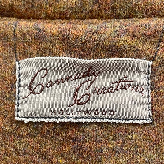 50-60s beige grey stripe S/S knit JKT | Vintage.City 빈티지숍, 빈티지 코디 정보