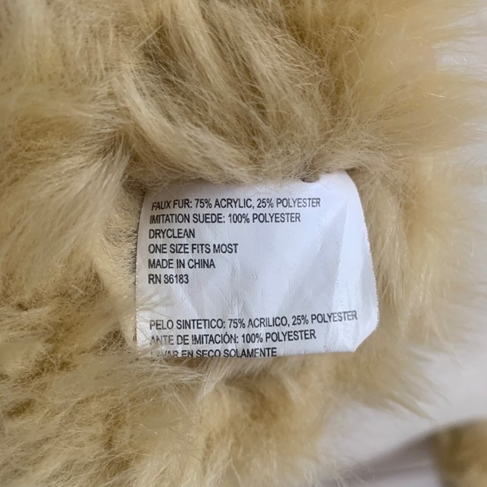 Beige fake mouton glove | Vintage.City 古着屋、古着コーデ情報を発信