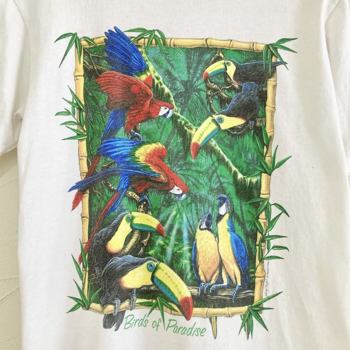 Made in USA Birds of Paradise T-shirt | Vintage.City 古着屋、古着コーデ情報を発信