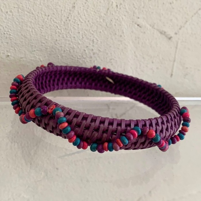 Purple straw bangle | Vintage.City 빈티지숍, 빈티지 코디 정보