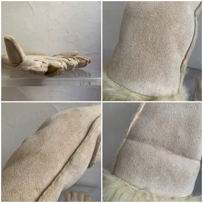 Beige fake mouton glove | Vintage.City 빈티지숍, 빈티지 코디 정보