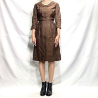 50s vintage copper brown McMullen dress | Vintage.City 古着屋、古着コーデ情報を発信