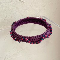 Purple straw bangle | Vintage.City ヴィンテージ 古着