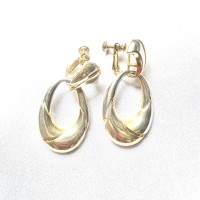 champagne gold ring earring | Vintage.City 古着屋、古着コーデ情報を発信