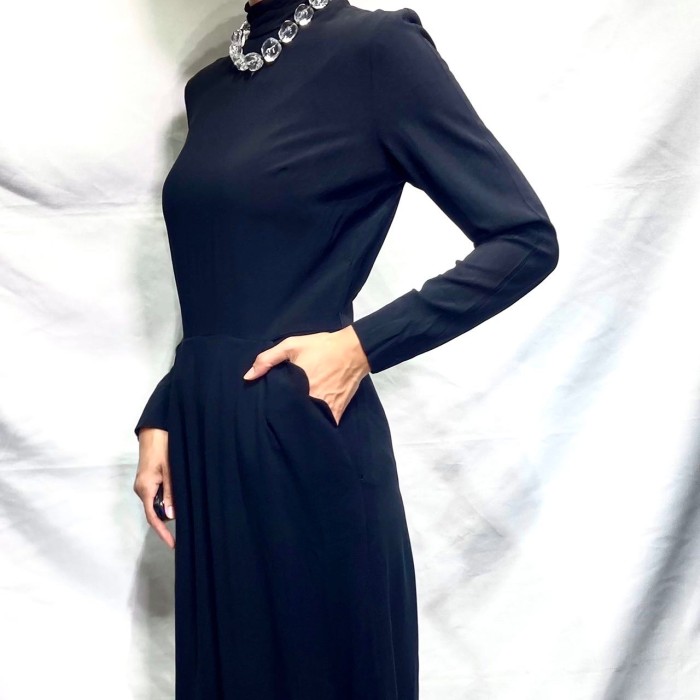 50s Mademoiselle juliette black dress | Vintage.City 古着屋、古着コーデ情報を発信