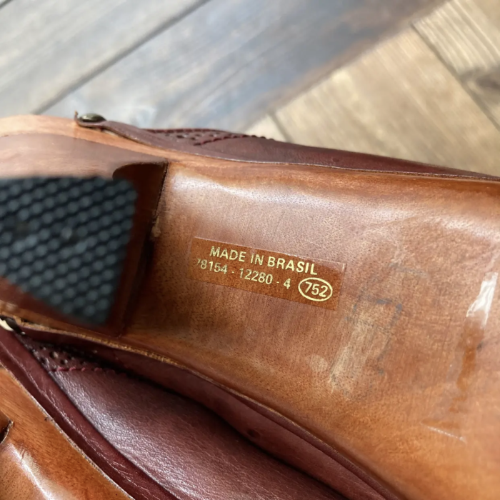 70s Brazil leather wood sole sabot | Vintage.City 빈티지숍, 빈티지 코디 정보