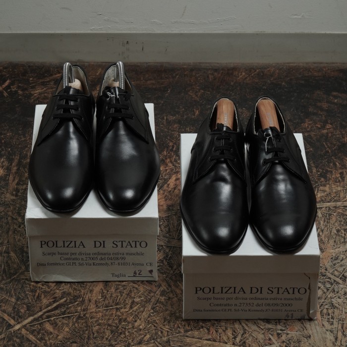 Italian Military Leather Officer Shoes 【DEADSTOCK】 | Vintage.City Vintage Shops, Vintage Fashion Trends