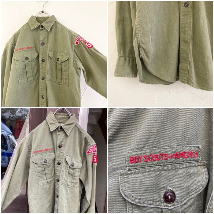 Boy Scouts of America long sleeve shirt | Vintage.City 빈티지숍, 빈티지 코디 정보