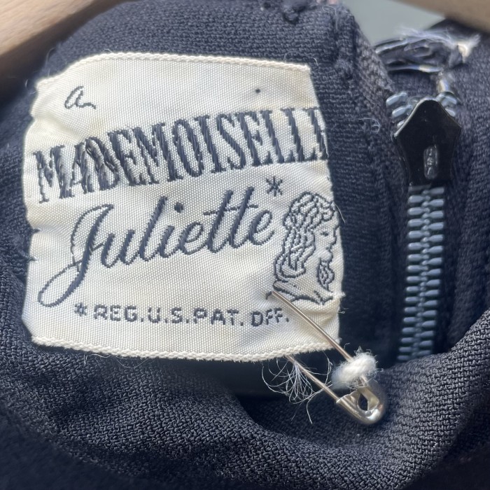 50s Mademoiselle juliette black dress | Vintage.City 빈티지숍, 빈티지 코디 정보