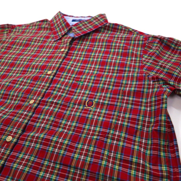 TOMMY HILFIGER シャツ 12 レッド コットン チェック | Vintage.City 古着屋、古着コーデ情報を発信