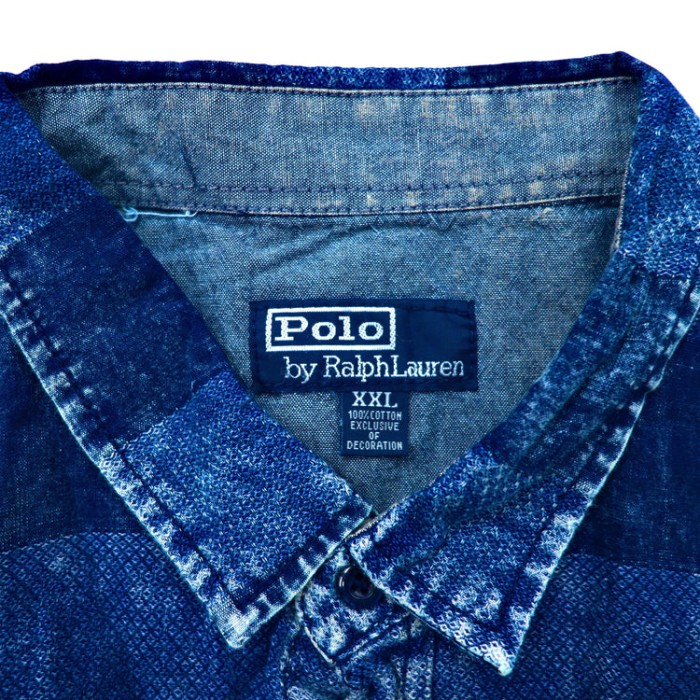Polo by Ralph Lauren ボーダーシャツ XXL ブルー ブリーチ加工  ビッグサイズ | Vintage.City Vintage Shops, Vintage Fashion Trends