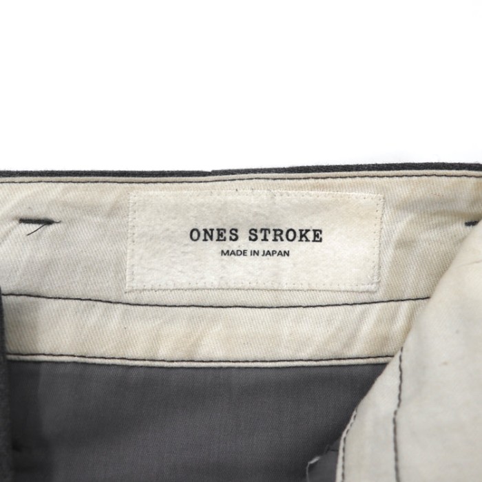 ONES STROKE タックテーパードパンツ S グレー ポリエステル P2362-61P STUDIO ORIBE | Vintage.City 古着屋、古着コーデ情報を発信