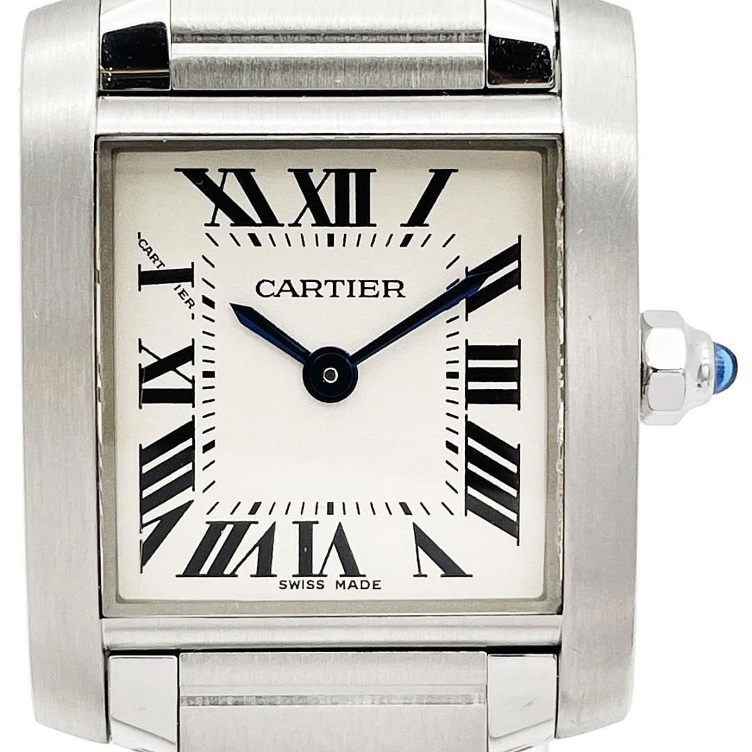 Cartier カルティエ タンクフランセーズSM レディース腕時計 QZ SS ...