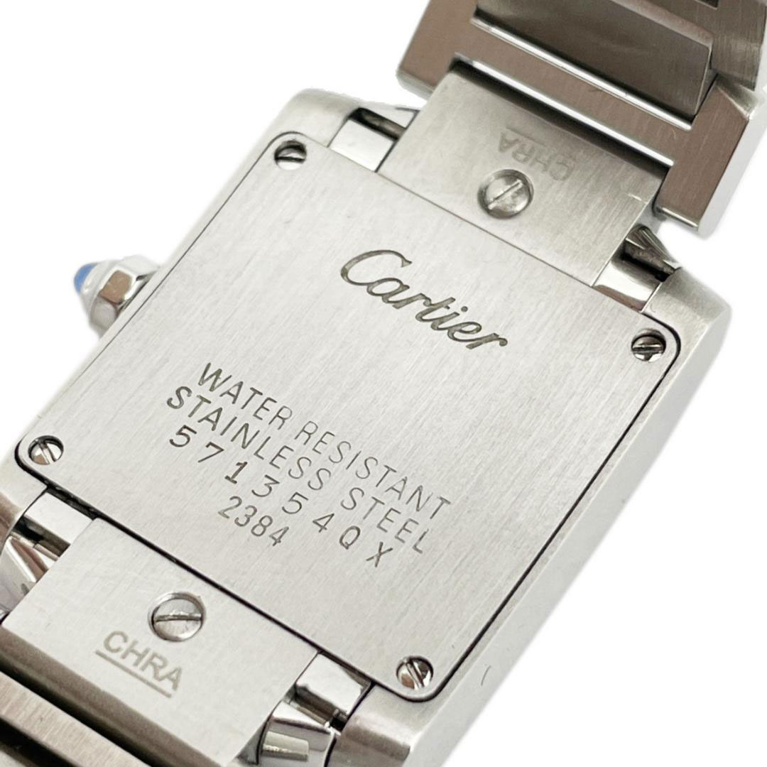 Cartier カルティエ タンクフランセーズSM レディース腕時計 QZ SS シルバー 白文字盤 W51008Q3 | Vintage.City