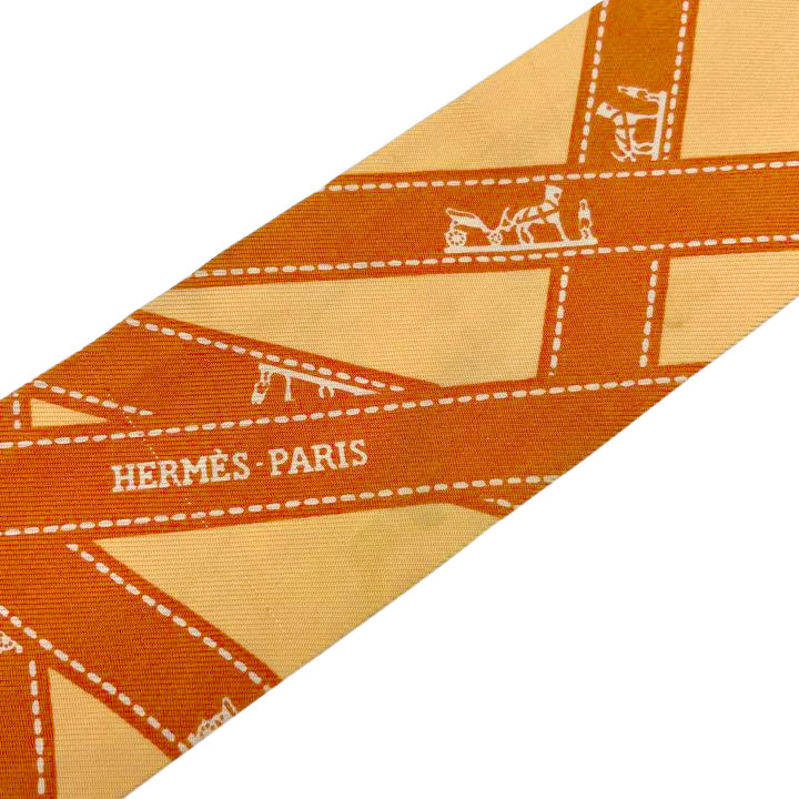HERMES エルメス スカーフ ツイリー 『BOLDUC(ボルデュック)』 リボン 