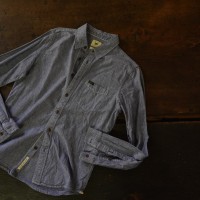 〈送料無料〉 LEE ストライプシャンブレーシャツ | Vintage.City 古着屋、古着コーデ情報を発信