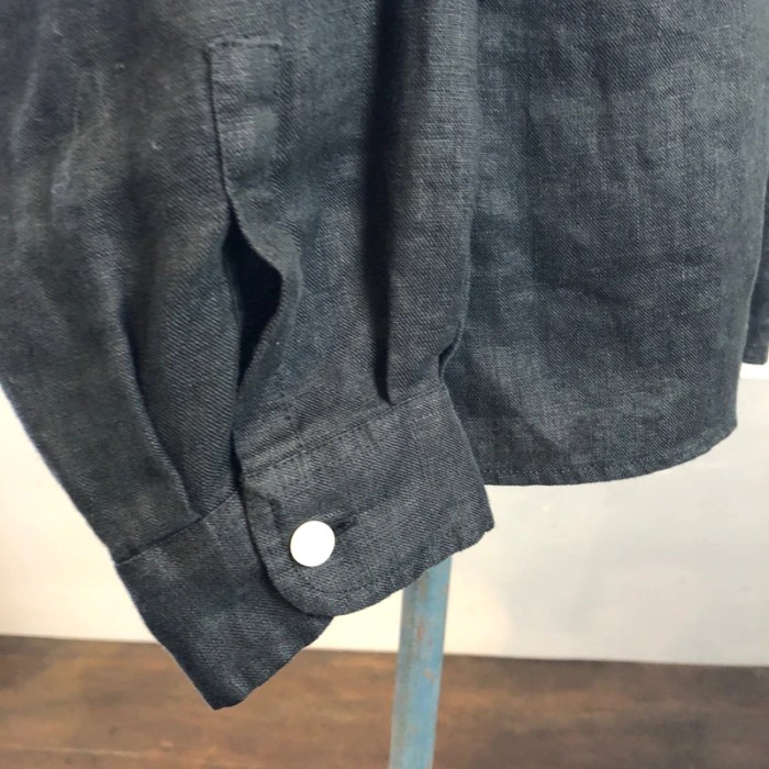 アイリッシュリネンシャツ（ブラック） | Vintage.City 古着屋、古着コーデ情報を発信