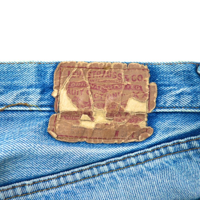 USA製 66前期 Levi's デニムパンツ 31 ブルー トップボタン裏6 チェーンステッチ | Vintage.City 古着屋、古着コーデ情報を発信