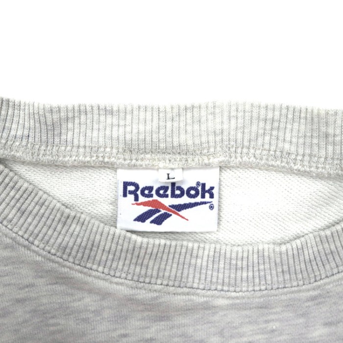 Reebok クルーネックスウェット L グレー コットン ロゴプリント 90年代 | Vintage.City 古着屋、古着コーデ情報を発信